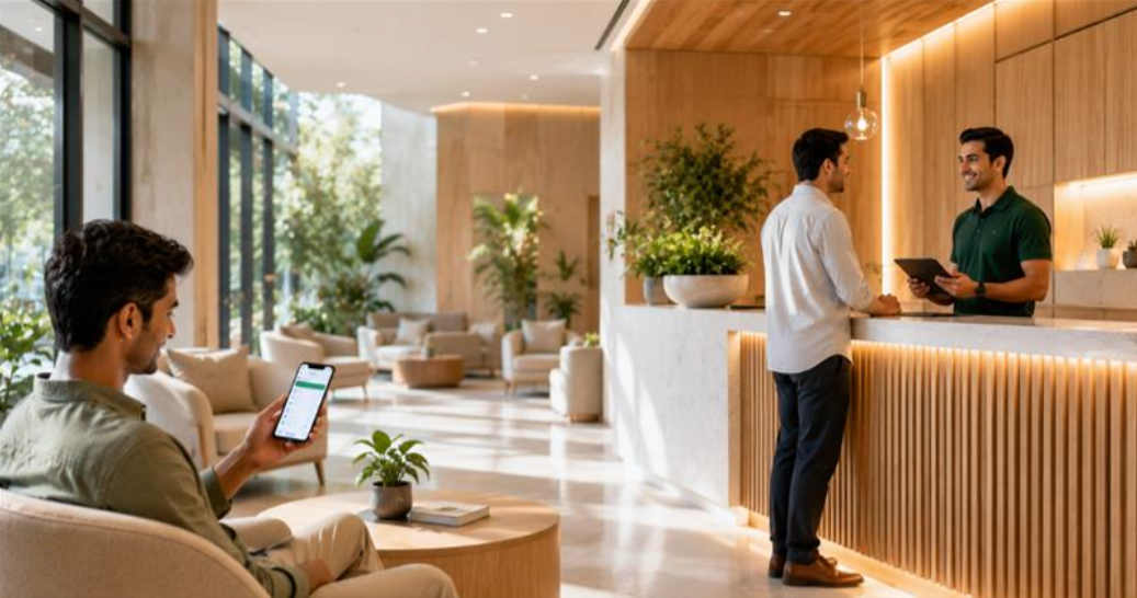 Appointment scheduling software dashboard for wellness centers managing online bookings and client appointments