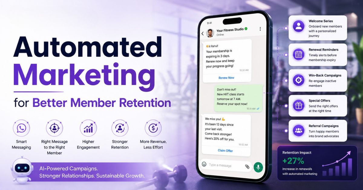 Automated Marketing: How Gyms and Studios Grow Membership Revenue Without More Manual Work